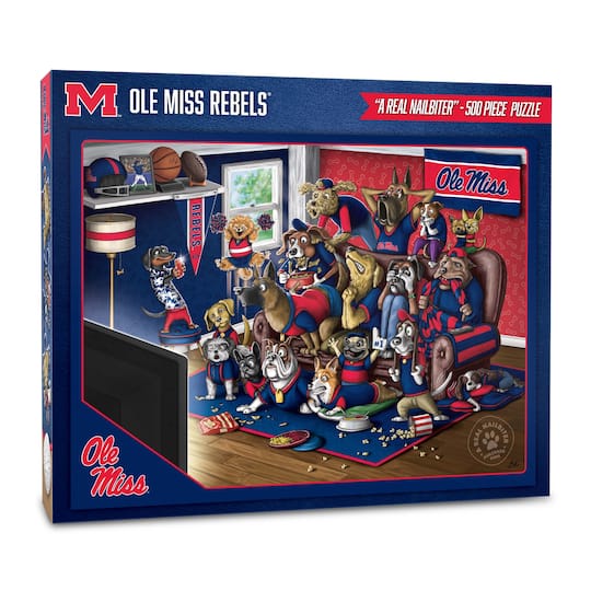 College Football Purebred Fans A Real Nailbiter 500 Piece Puzzle By Youthefan in Mississippi Rebels | 18" x 24" | Michaels®